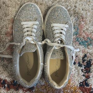 Betsy Johnston Sidny Rhinestone Sneakers
